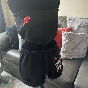 Costumed Two Piece Short Set